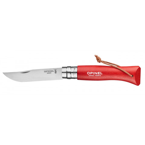 Éplucheur Opinel microdenté rouge, 100% savoyard