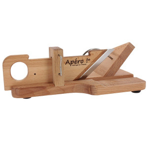 Guillotine à Saucisson En Bois De Hêtre So Apéro - 28 X 16 Cm - Roger Orfèvre